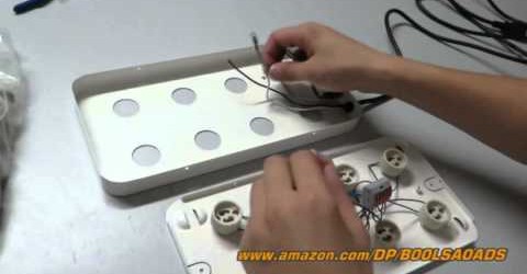 LED Grow light system 2014 latest product for indoor gardening- how to assemble a light kit